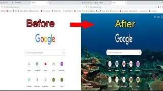 How to change google chrome background on PC in just few seconds