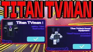 I GOT THE TITAN TVMAN HERO FROM THE SKIBIDI EVENT!! Roblox Sword Warriors