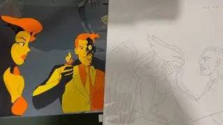 Original DC Animation Production Art | Justice League & Batman The Animated Series | Drawing & Cel