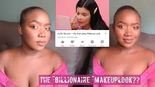 OOPS!BLACK GIRL TRIES  FOLLOWING KYLIE JENNER'S EVERYDAY MAKEUP ROUTINE !!