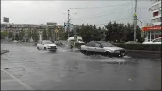 Сильный ливень с грозой накрыл Владикавказ