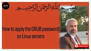 Linux boot level security by protecting the GRUb boot loader password