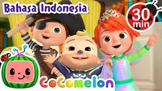 Membuat Kostum Halloween | CoComelon Bahasa Indonesia - Lagu Anak Anak | Nursery Rhymes