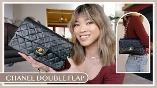 Unboxing my new Chanel Double Flap Bag  ✨ Vintage Chanel Classic Double Flap Small (try on)