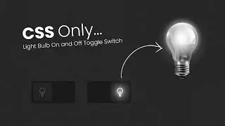 Light Bulb On and Off Toggle Switch using Html CSS Only | No Javascript @OnlineTutorialsYT