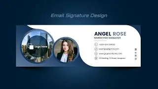 Photoshop Tutorial | Creative Email Signature Design