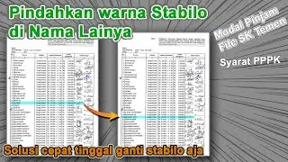 Solusi cepat cara ganti warna stabilo pada nama lainya di pdf