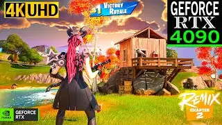 Fortnite Hexed Haze Skin Gameplay | RTX 4090 4K Max Graphics + RTX ON | Chapter 2 Remix #2 