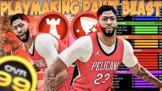 BEST RARE PLAYMAKING PAINT BEAST BUILD IN NBA 2K21 NEXT GEN! (ANTHONY DAVIS BUILD!)