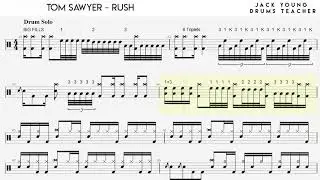 Tom Sawyer - Rush - Drums notation