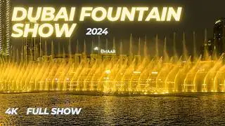 Dubai Fountain Show 2024 (Full Evening Show 4k) | Arabic Song 