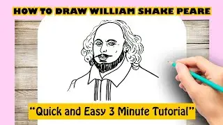 HOW TO DRAW WILLIAM SHAKESPEARE