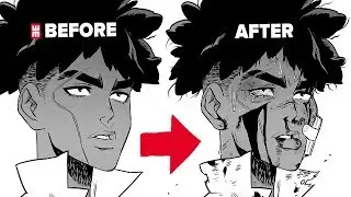 How to Draw Manga Characters BEATEN UP