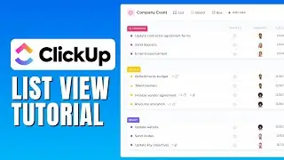 Clickup List View Tutorial - How To Use List View In Clickup