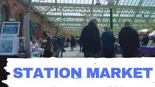 🇬🇧 HD Busy Train Station Market | TYNEMOUTH, Tyne and Wear (England, UK)