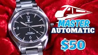 UNBEATABLE Value $50 Railmaster Homage by Corgeut 3021 Review - Automatic NH35 & Sapphire