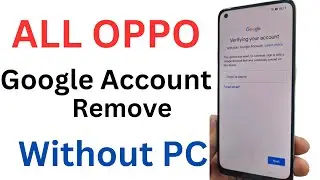 Oppo Frp Bypass Without PC || All Oppo Google Account Remove Without PC  🖥