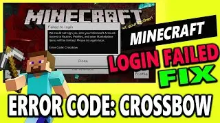 Mincecraft: Error Code Crossbow fix in *2023 Fix ! ( Failed to #login ) || by borntoplaygames