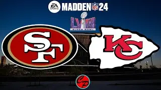 San Franscisco 49ers vs kansas City Chiefs Super Bowl 58 Madden 24 (SIM)