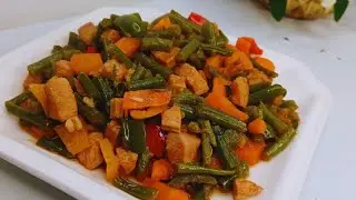 French beans + chicken,  so deliciously yum 😋,  How to cook French Beans  @home/French beans Recipe