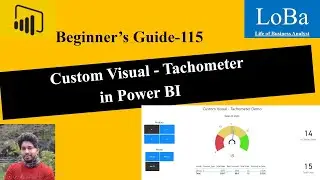 Power BI Tachometer Custom Visual | Charts with Targets | Compare sales number with targets