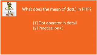 [Solved] What does the mean of dot (.) in PHP?