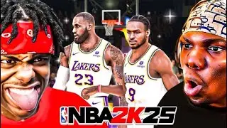 Bronny and Lebron James! Father Son Duo! NBA 2K25 1v1 VS YoThatsEJ EARLY NBA 2K25 GAMEPLAY