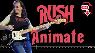 Rush - Animate (🔴Bass Tabs | Notation) @ChamisBass#rushbass #basstabs #chamisbass