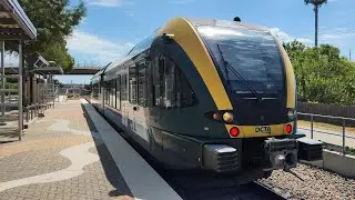 [4K] – Full Ride – Denton County Transit Authority's A-train – Northbound – Trinity Mills – Denton