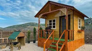 Building a Wooden House in 10 Days / Off Grid Log Cabin / Full Video