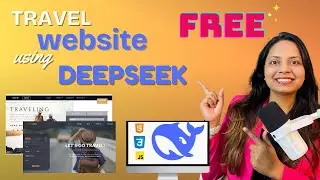 Travel Website Template using HTML CSS and JavaScript 🤯 | DesignWithRehana | Deepseek AI