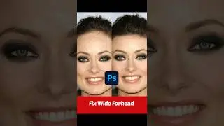 How To Fix Wide Forehead in photoshop #youtubeshorts #shorts #photoshop