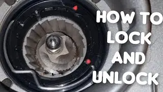 How to lock and unlock remove top part on Sage Braville Coffe Machine Grinder