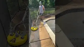 #powerwashing #concrete #pool #satisfying #oddlysatisfying #beforeandafter #softwashing