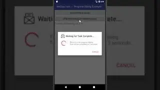 android progress dialog example