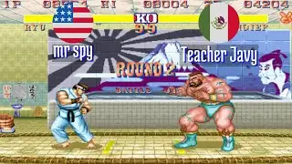 FT5 @sf2hf: mr spy (US) vs Teacher Javy (MX) [Street Fighter II Hyper Fighting Fightcade] Nov 4