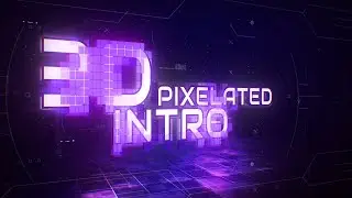 3D Pixelated Logo Reveal | Intro Template