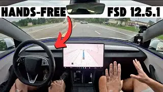 We Test The Latest Version Of Tesla FSD 12.5! Hands-Free With Inclement Weather