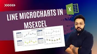 MS Excel Charts - Line Micro charts in Excel | Micro chart Infographics Using Line Chart in Excel