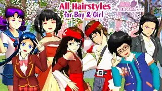 All Hairstyles for Boy & Girl | Sakura School Simulator Chinese Version