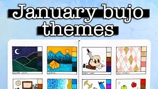 12 January Bullet Journal Theme Ideas 💜