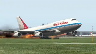 World's Heaviest Boeing 747-400 Pilot Take Off Attempt | XP11