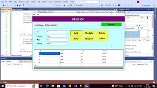 CRUD Operations Using C#.Net and SQL Database