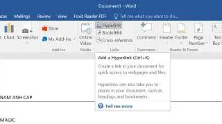 How to Create a Hyperlink in Microsoft Word 2016/2019/2023