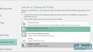 Lesson 16: Publishing, Printing, and Sharing Publications - Microsoft Publisher 2016 Course