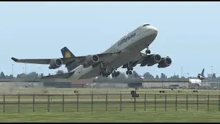 Heavy, Overloaded Boeing 747 Takes Off Dangerously |XP11