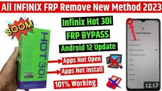 Infinix Hot 30i (x669c) Frp Bypass | New Method 2023 | Apps not open | Apps not install / Without Pc