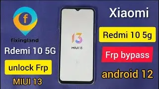 FRP Bypass/ Xiaomi Redmi 10 5g Android 12 MIUI 13 FRP bypass / Frp Unlock /2023