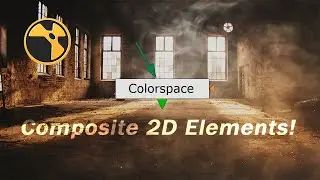 How to use Colorspace node to Comp 2D Elements in Nuke #nuke #compositing #keying