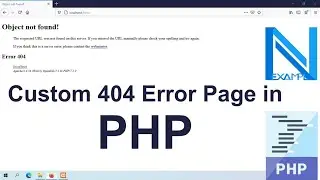 PHP | How to Set a Custom 404 Page With .htaccess | Custom 404 Error Page in PHP